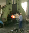 Double arm free forging hammer forging video