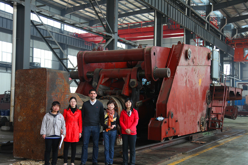 Mexico forging manipulator customer visit our company