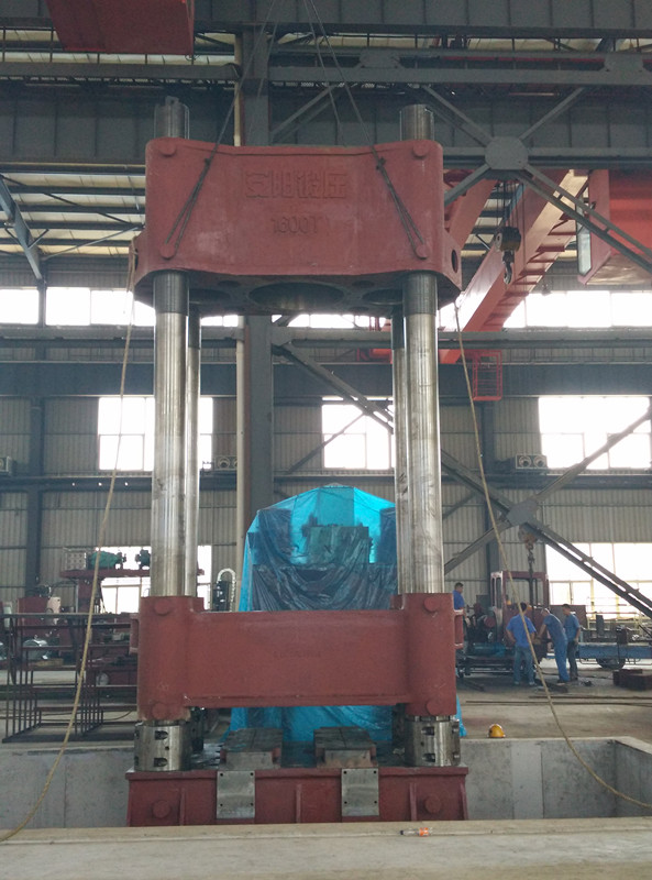 1600t Vertical hydraulic ironing forging press assembly