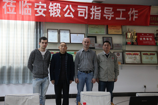Russia forging machine customers visit our company